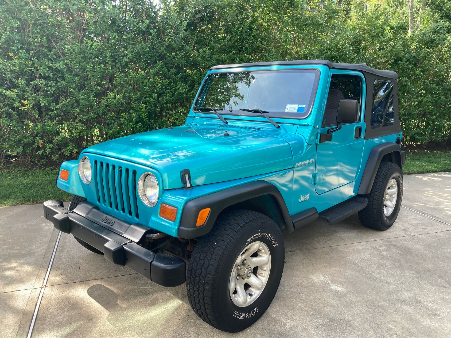 Introducir 69+ imagen 1997 jeep wrangler bright jade